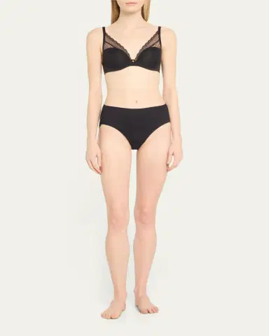 Chantelle Norah Chic Lace Plunge T-Shirt Bra | Thumbnail 2 Chantelle Norah Chic Lace Plunge T-Shirt Bra | Thumbnail 2