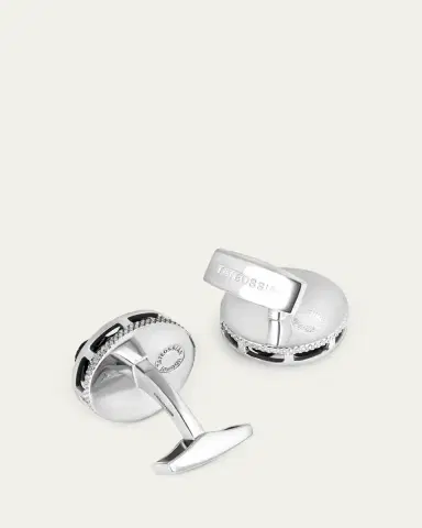Tateossian Men's Sterling Silver Carved Horn Owl Cufflinks with Diamonds | Thumbnail 2 Tateossian Men's Sterling Silver Carved Horn Owl Cufflinks with Diamonds | Thumbnail 2