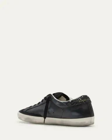 Golden Goose Super-Star Leather Glitter Low-Top Sneakers | Thumbnail 4 Golden Goose Super-Star Leather Glitter Low-Top Sneakers | Thumbnail 4