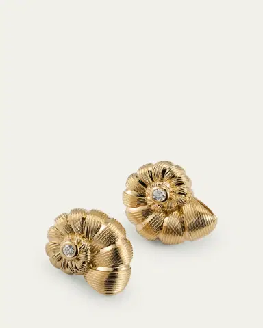 Sydney Evan 14K Diamond Large Nautilus Stud Earrings | Thumbnail 3 Sydney Evan 14K Diamond Large Nautilus Stud Earrings | Thumbnail 3