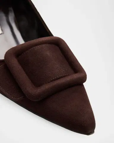 Manolo Blahnik Maysale Suede Buckle Pumps | Thumbnail 5 Manolo Blahnik Maysale Suede Buckle Pumps | Thumbnail 5