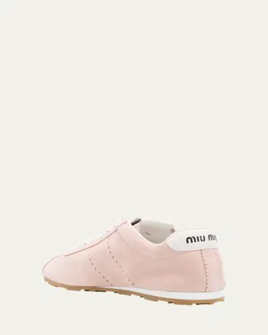 Miu Miu Suede Bicolor Retro Trainer Sneakers | Thumbnail 15 Miu Miu Suede Bicolor Retro Trainer Sneakers | Thumbnail 15