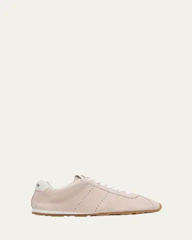 Miu Miu Suede Bicolor Retro Trainer Sneakers | Thumbnail 16 Miu Miu Suede Bicolor Retro Trainer Sneakers | Thumbnail 16
