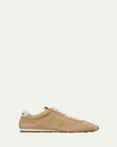 Miu Miu Suede Bicolor Retro Trainer Sneakers | Thumbnail 7 Miu Miu Suede Bicolor Retro Trainer Sneakers | Thumbnail 7