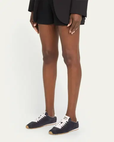 Miu Miu Suede Bicolor Retro Trainer Sneakers | Thumbnail 9 Miu Miu Suede Bicolor Retro Trainer Sneakers | Thumbnail 9