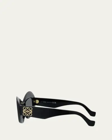 LOEWE Anagram Acetate Butterfly Sunglasses | Thumbnail 3 LOEWE Anagram Acetate Butterfly Sunglasses | Thumbnail 3