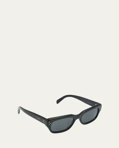 Celine Men's 3-Dot Acetate Rectangle Sunglasses | Thumbnail 3 Celine Men's 3-Dot Acetate Rectangle Sunglasses | Thumbnail 3