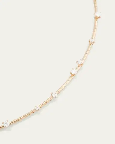 Mattia Cielo 18K Yellow Gold and Diamond Collar Necklace | Thumbnail 3 Mattia Cielo 18K Yellow Gold and Diamond Collar Necklace | Thumbnail 3