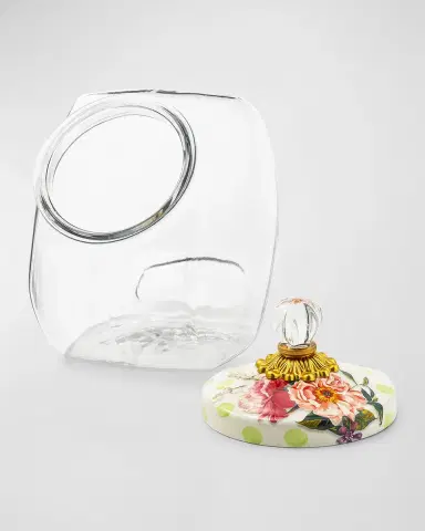 MacKenzie-Childs Cookie Jar with Wildflowers Enamel Lid | Thumbnail 2 MacKenzie-Childs Cookie Jar with Wildflowers Enamel Lid | Thumbnail 2