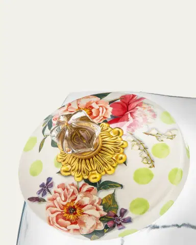 MacKenzie-Childs Cookie Jar with Wildflowers Enamel Lid | Thumbnail 4 MacKenzie-Childs Cookie Jar with Wildflowers Enamel Lid | Thumbnail 4