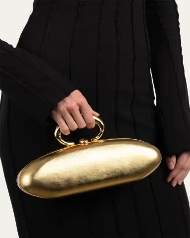 ALEXIS BITTAR Molten Gold Bullet Minaudiere | Thumbnail 2 ALEXIS BITTAR Molten Gold Bullet Minaudiere | Thumbnail 2