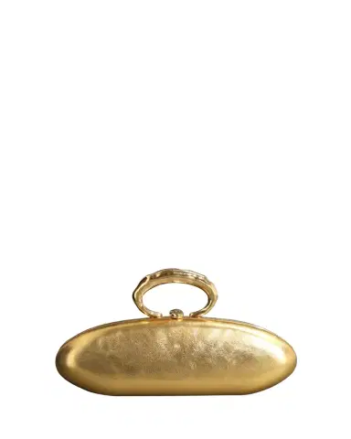 ALEXIS BITTAR Molten Gold Bullet Minaudiere | Thumbnail 1 ALEXIS BITTAR Molten Gold Bullet Minaudiere | Thumbnail 1