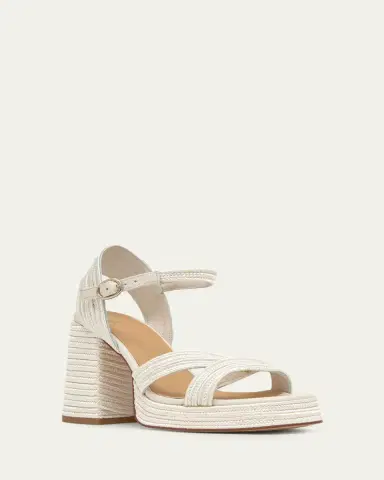Castañer Valle Metallic Raffia Platform Sandals | Thumbnail 2 Castañer Valle Metallic Raffia Platform Sandals | Thumbnail 2