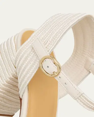 Castañer Valle Metallic Raffia Platform Sandals | Thumbnail 5 Castañer Valle Metallic Raffia Platform Sandals | Thumbnail 5