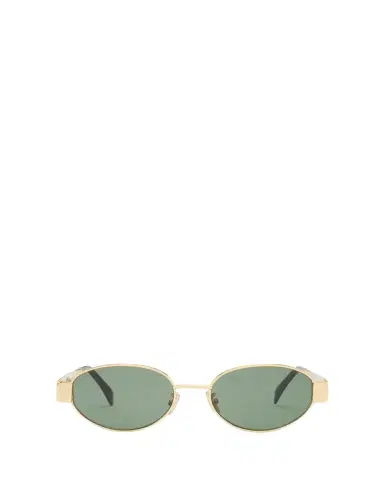 Celine Men's Triomphe Metal Oval Sunglasses | Thumbnail 1 Celine Men's Triomphe Metal Oval Sunglasses | Thumbnail 1