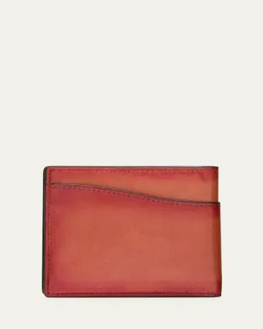 Berluti Men's Makore Slim Scritto Leather Bifold Wallet | Thumbnail 3 Berluti Men's Makore Slim Scritto Leather Bifold Wallet | Thumbnail 3