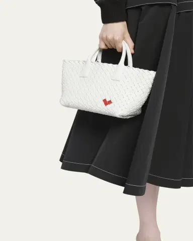 Bottega Veneta Cabat Mini Heart Leather Tote Bag | Thumbnail 2 Bottega Veneta Cabat Mini Heart Leather Tote Bag | Thumbnail 2