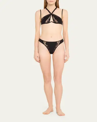 Livy Broadway Microfiber and Lace Tanga | Thumbnail 2 Livy Broadway Microfiber and Lace Tanga | Thumbnail 2