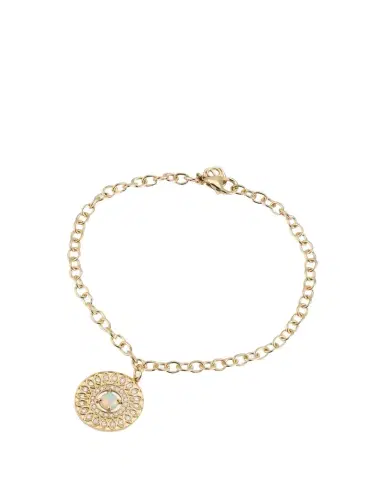 Sydney Evan Marquise Eye Wheel Charm, Opal and Diamond Chain Bracelet | Thumbnail 1 Sydney Evan Marquise Eye Wheel Charm, Opal and Diamond Chain Bracelet | Thumbnail 1
