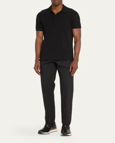 Berluti Men's Fast Track Leather Low-Top Sneakers | Thumbnail 4 Berluti Men's Fast Track Leather Low-Top Sneakers | Thumbnail 4