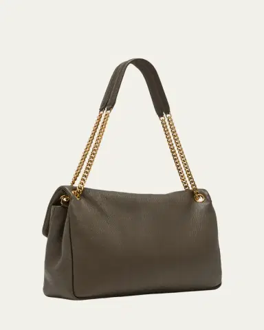 Saint Laurent Calypso Large YSL Shoulder Bag in Leather | Thumbnail 3 Saint Laurent Calypso Large YSL Shoulder Bag in Leather | Thumbnail 3