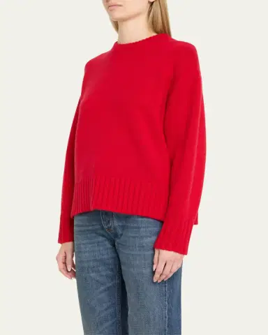 Guest in Residence Cozy Cashmere Crewneck Sweater | Thumbnail 4 Guest in Residence Cozy Cashmere Crewneck Sweater | Thumbnail 4