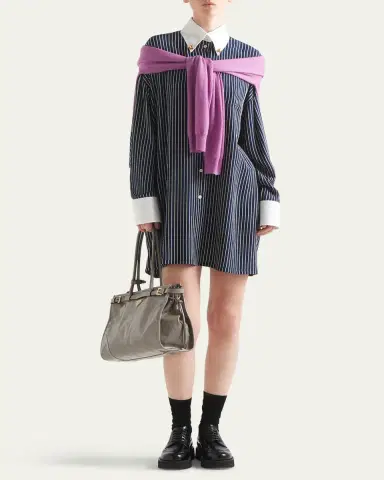 Prada Marocaine Stripe Oversized Shirt | Thumbnail 2 Prada Marocaine Stripe Oversized Shirt | Thumbnail 2