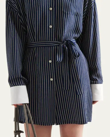 Prada Marocaine Stripe Oversized Shirt | Thumbnail 4 Prada Marocaine Stripe Oversized Shirt | Thumbnail 4