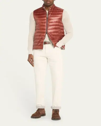 HERNO Men's Nylon Ultralight Reversible Bicolor Vest | Thumbnail 2 HERNO Men's Nylon Ultralight Reversible Bicolor Vest | Thumbnail 2