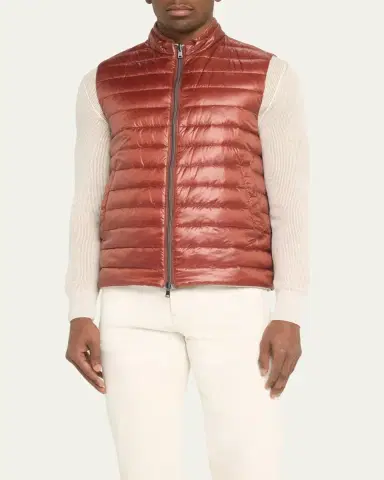 HERNO Men's Nylon Ultralight Reversible Bicolor Vest | Thumbnail 4 HERNO Men's Nylon Ultralight Reversible Bicolor Vest | Thumbnail 4