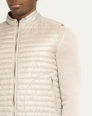 HERNO Men's Nylon Ultralight Reversible Bicolor Vest | Thumbnail 5 HERNO Men's Nylon Ultralight Reversible Bicolor Vest | Thumbnail 5