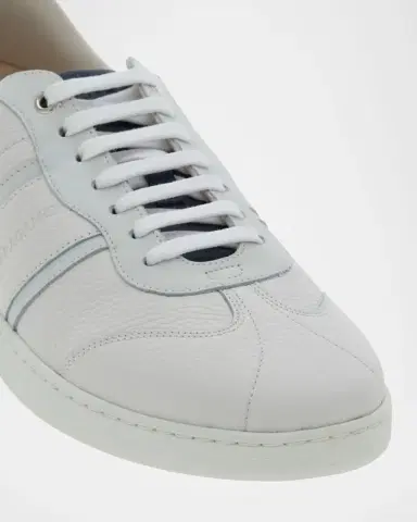 Ferragamo Men's Achille 1 Leather Low-Top Sneakers | Thumbnail 3 Ferragamo Men's Achille 1 Leather Low-Top Sneakers | Thumbnail 3