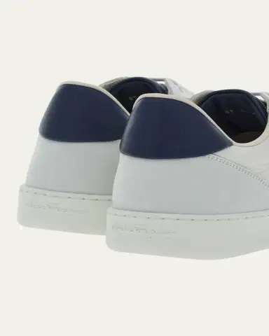 Ferragamo Men's Achille 1 Leather Low-Top Sneakers | Thumbnail 8 Ferragamo Men's Achille 1 Leather Low-Top Sneakers | Thumbnail 8