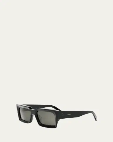 Celine Bold 3 Dots Beveled Acetate Rectangle Sunglasses | Thumbnail 2 Celine Bold 3 Dots Beveled Acetate Rectangle Sunglasses | Thumbnail 2