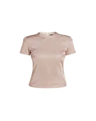 Giorgio Armani Metallic Short-Sleeve Bonded Jersey Tee | Thumbnail 1 Giorgio Armani Metallic Short-Sleeve Bonded Jersey Tee | Thumbnail 1