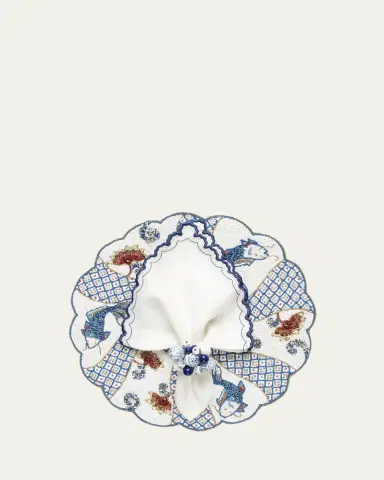 Kim Seybert Arches Embroidered Napkin | Thumbnail 4 Kim Seybert Arches Embroidered Napkin | Thumbnail 4