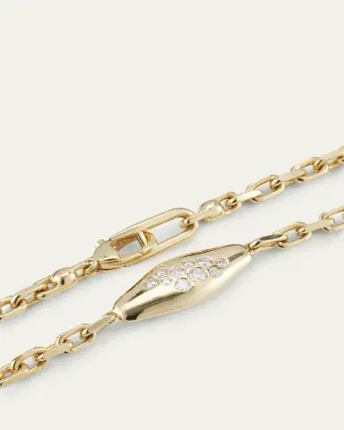 Uniform Object 18K Yellow Gold Sapphire And Diamond Mini Vessel Bracelet | Thumbnail 4 Uniform Object 18K Yellow Gold Sapphire And Diamond Mini Vessel Bracelet | Thumbnail 4