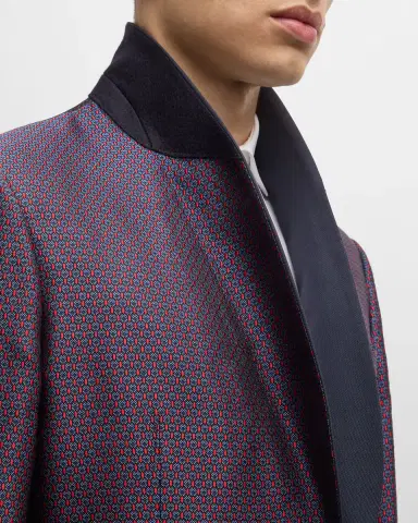 Giorgio Armani Men's Jacquard Shawl Blazer | Thumbnail 6 Giorgio Armani Men's Jacquard Shawl Blazer | Thumbnail 6
