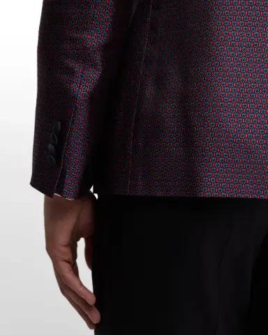 Giorgio Armani Men's Jacquard Shawl Blazer | Thumbnail 7 Giorgio Armani Men's Jacquard Shawl Blazer | Thumbnail 7