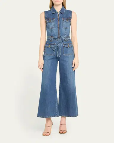Ramy Brook Bell Denim Jumpsuit | Thumbnail 2 Ramy Brook Bell Denim Jumpsuit | Thumbnail 2