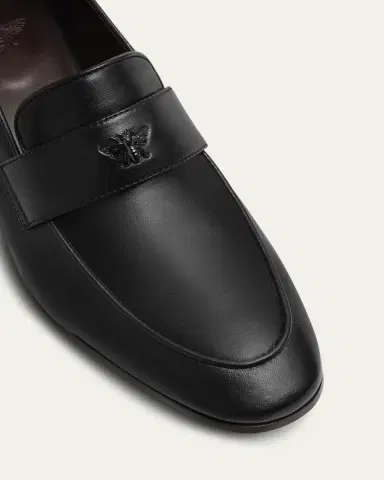 Bougeotte Leather Medallion Heeled Loafers | Thumbnail 3 Bougeotte Leather Medallion Heeled Loafers | Thumbnail 3