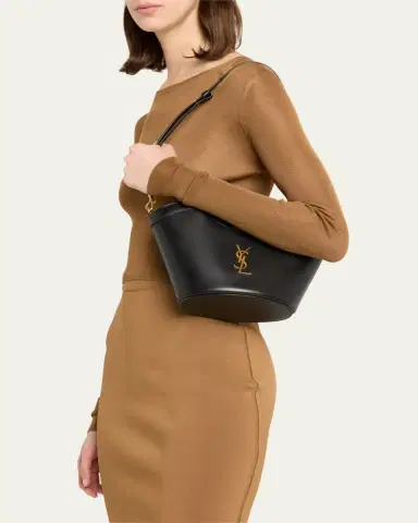 Saint Laurent Mini YSL Top-Handle Bag in Leather | Thumbnail 7 Saint Laurent Mini YSL Top-Handle Bag in Leather | Thumbnail 7