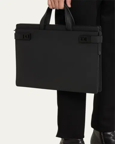 Ferragamo Men's Medium Leather Briefcase | Thumbnail 2 Ferragamo Men's Medium Leather Briefcase | Thumbnail 2