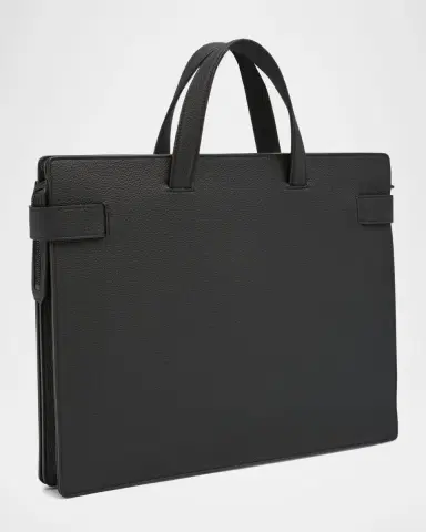 Ferragamo Men's Medium Leather Briefcase | Thumbnail 11 Ferragamo Men's Medium Leather Briefcase | Thumbnail 11