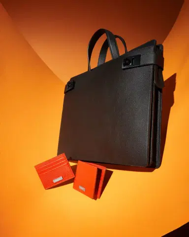 Ferragamo Men's Medium Leather Briefcase | Thumbnail 9 Ferragamo Men's Medium Leather Briefcase | Thumbnail 9