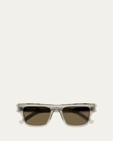 Saint Laurent Men's SL 469 Acetate Rectangle Sunglasses | Thumbnail 3 Saint Laurent Men's SL 469 Acetate Rectangle Sunglasses | Thumbnail 3