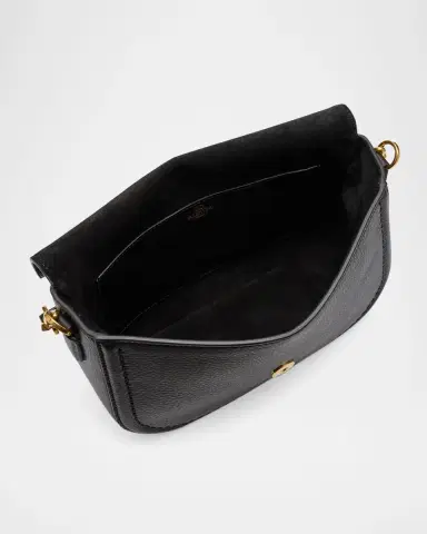 Valentino Garavani Loco VLOGO Flap Leather Shoulder Bag | Thumbnail 3 Valentino Garavani Loco VLOGO Flap Leather Shoulder Bag | Thumbnail 3