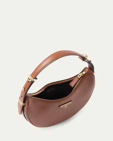 Prada Zip Calf Leather Shoulder Bag | Thumbnail 11 Prada Zip Calf Leather Shoulder Bag | Thumbnail 11