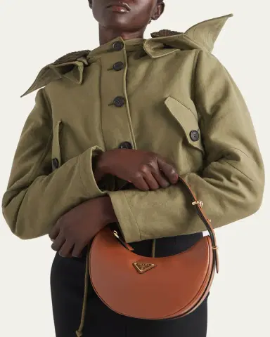 Prada Zip Calf Leather Shoulder Bag | Thumbnail 6 Prada Zip Calf Leather Shoulder Bag | Thumbnail 6