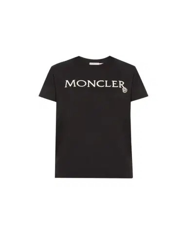 Moncler Embroidered Logo Short-Sleeve T-Shirt | Thumbnail 1 Moncler Embroidered Logo Short-Sleeve T-Shirt | Thumbnail 1